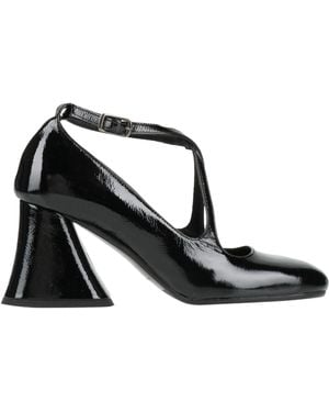 Ovyè Court Shoes Leather - Black