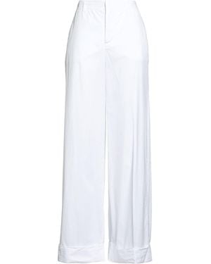 Malo Pants Cotton, Elastane - White