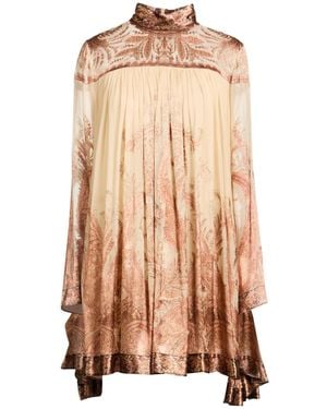 Zimmermann Minivestido - Rosa