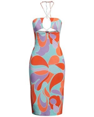 MC2 Saint Barth Midi Dress Viscose, Elastane - White