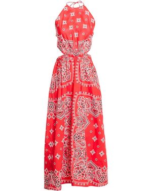 Sandro Vestido Largo - Rojo