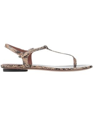 L'Autre Chose Thong Sandal Leather - White
