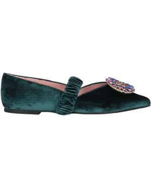 Pretty Ballerinas Ballet Flats - Green