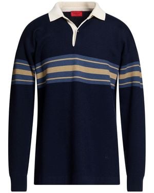 Isaia Jumper Wool, Silk, Cashmere - Blue