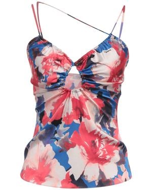 Patrizia Pepe Azure Top Viscose, Elastane - Red