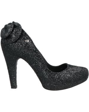 Melissa Alessandra Ambrosio Loves Pumps Textile Fibers - Black