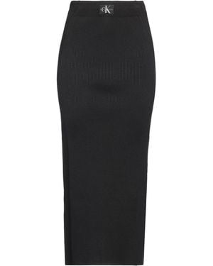 Calvin Klein Maxi Skirt Lyocell, Polyamide, Elastane - Black