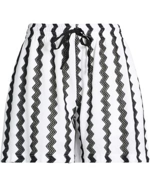 Haveone Shorts & Bermuda Shorts Cotton, Polyester, Elastic Fibers - Black