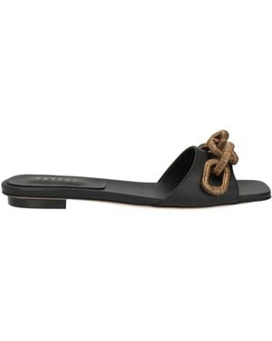 Serena Uziyel Sandals Leather - Black