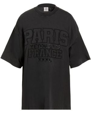 Vetements T-Shirt Cotton - Black