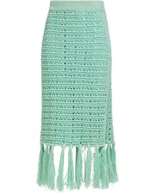 Erika Cavallini Semi Couture Maxi Skirt Polyester - Green