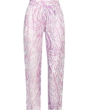 120% Lino Pantalone - Rosa
