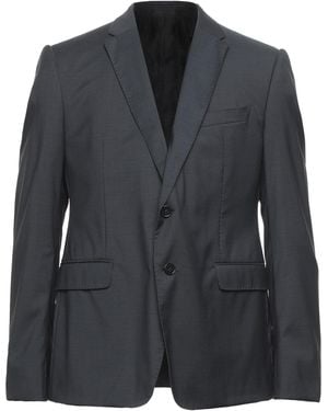 Armani Collezioni Charcoal Blazer Virgin Wool - Black