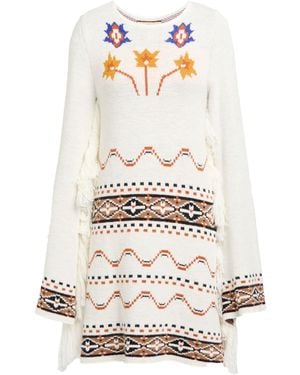 Akep Mini Dress Acrylic, Wool, Alpaca Wool - White