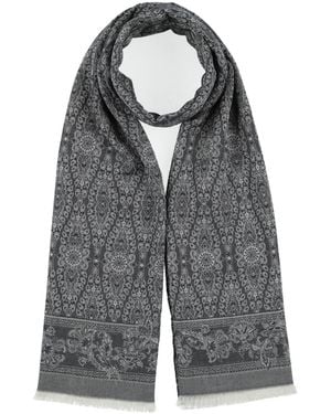 Etro Midnight Scarf Cotton, Cashmere, Silk - Gray