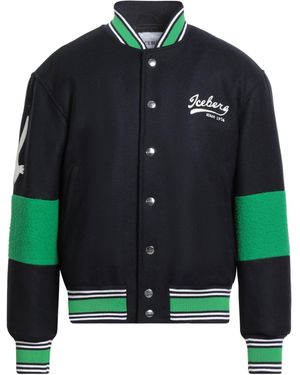 Iceberg Jacket Wool, Polyester, Polyamide, Acrylic, Virgin Wool - Blue