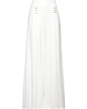 Babylon Ivory Pants Polyester, Elastane - White