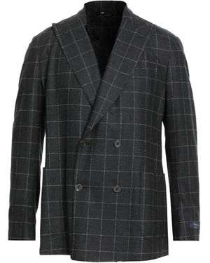 Tombolini Steel Blazer Virgin Wool, Elastane - Black