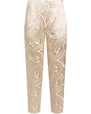 Maliparmi Trousers Acetate, Polyamide, Metal, Elastane - Natural