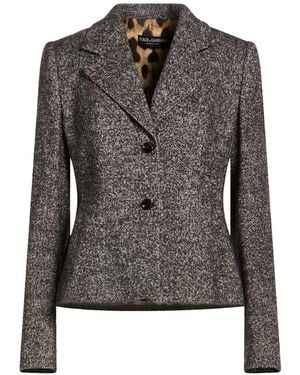 Dolce & Gabbana Blazer Virgin Wool, Wool, Polyamide, Elastane - Black