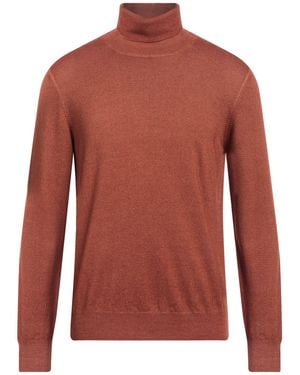 Tagliatore Rollkragenpullover - Rot