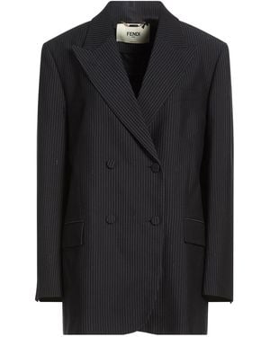 Fendi Blazer Wool, Viscose - Black