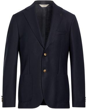 Paoloni Midnight Blazer Virgin Wool - Blue