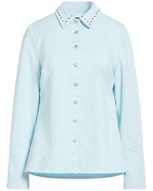 MAISON REYNDERS Denim Shirt Cotton, Elastane - Blue