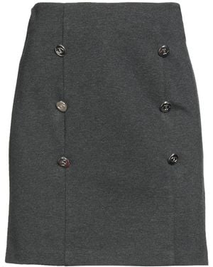 mötivi Charcoal Mini Skirt Viscose, Polyamide, Elastane - Gray