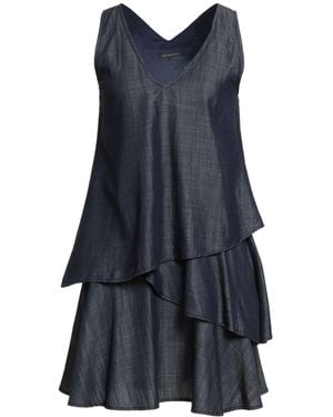 ARMANI EXCHANGE Mini Dress Lyocell - Blue