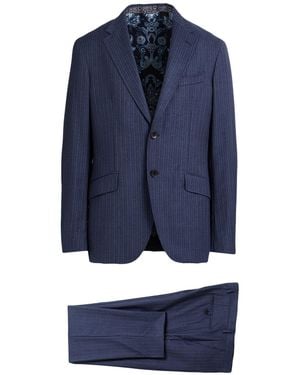 Etro Suit Wool - Blue