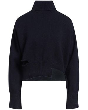 The Seafarer Midnight Turtleneck Wool - Blue