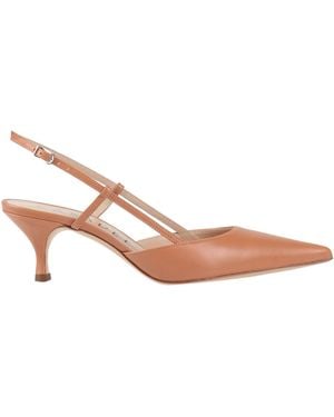 Casadei Tan Court Shoes Leather - Pink