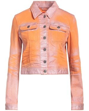 DIESEL Denim Outerwear Cotton, Elastane, Polyester - Orange