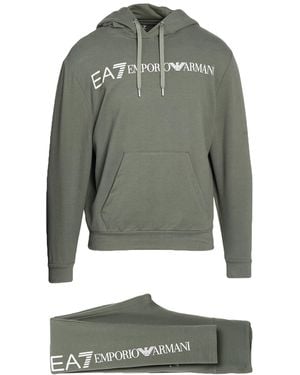 EA7 Tracksuit Cotton, Elastane - Green