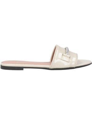 BOSS Ivory Sandals Leather - White