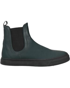 Corneliani Dark Ankle Boots Leather - Black