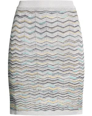 Missoni Mini Skirt Viscose, Wool, Metallic Fiber, Polyester, Synthetic Fibers - Gray