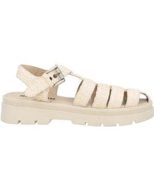 Bibi Lou Sandals Leather, Textile Fibers - Natural