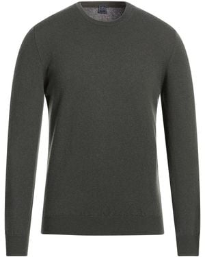 Fedeli Military Sweater Cashmere - Gray