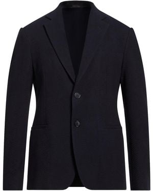 Giorgio Armani Midnight Blazer Virgin Wool, Polyamide, Elastane - Blue