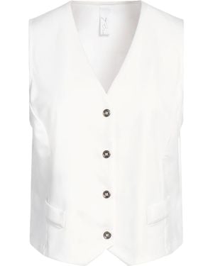 Brebis Noir Tailored Vest Viscose, Polyamide, Elastane - White