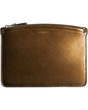 dunhill Clutch Leather - Brown