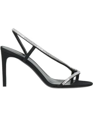 Celine Sandals Textile Fibers - Metallic