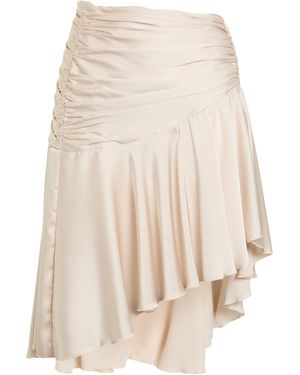W Les Femmes By Babylon Midi Skirt Polyamide - Blue