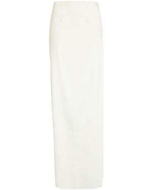 16Arlington Maxi Skirt Polyester, Elastane - White
