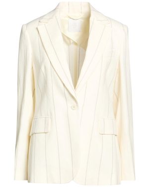 Eleventy Ivory Blazer Linen, Wool - White