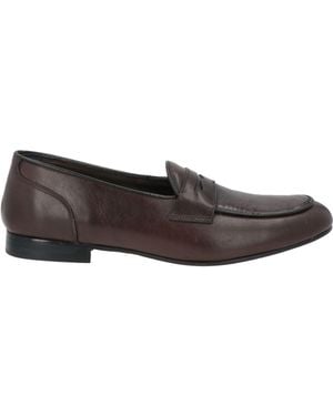 GERMANO FIORUCCI Dark Loafers Leather - Gray