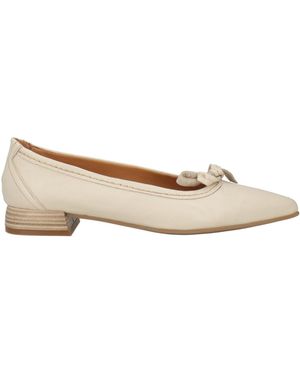 Mjus Ivory Ballet Flats Leather - Natural