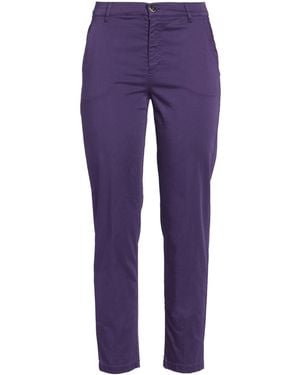 Diana Gallesi Pants Cotton, Elastane - Purple